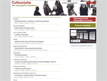 Tablet Screenshot of cultuurjobs.be